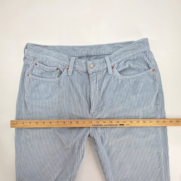 Americana Workwear Levi’s 514 Corduroy Pants Men’s 36x30 Light Blue Straight - Picture 8 of 12